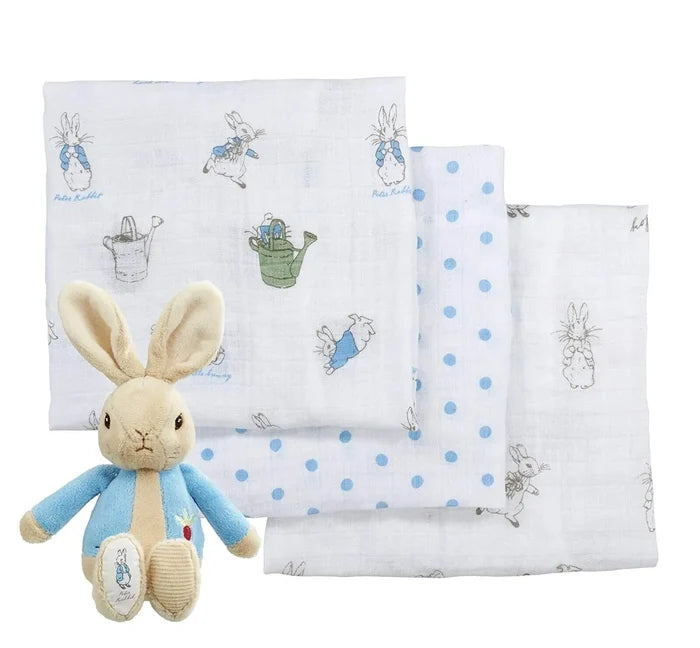 Peter Rabbit Soft Toy and Muslin - ebebek - Black Friday