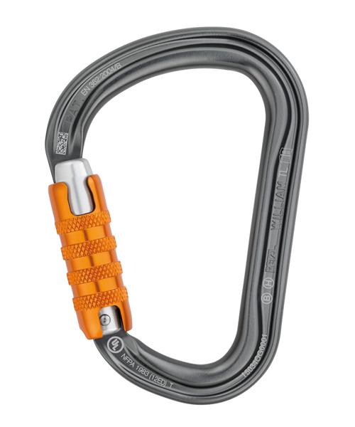 Petzl William D Carabiner, Triact-Lock Aluminum 25kN - Windows101