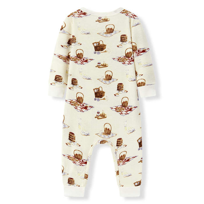 Picnic Organic Cotton Zipper Pajama - Babies in Bloom