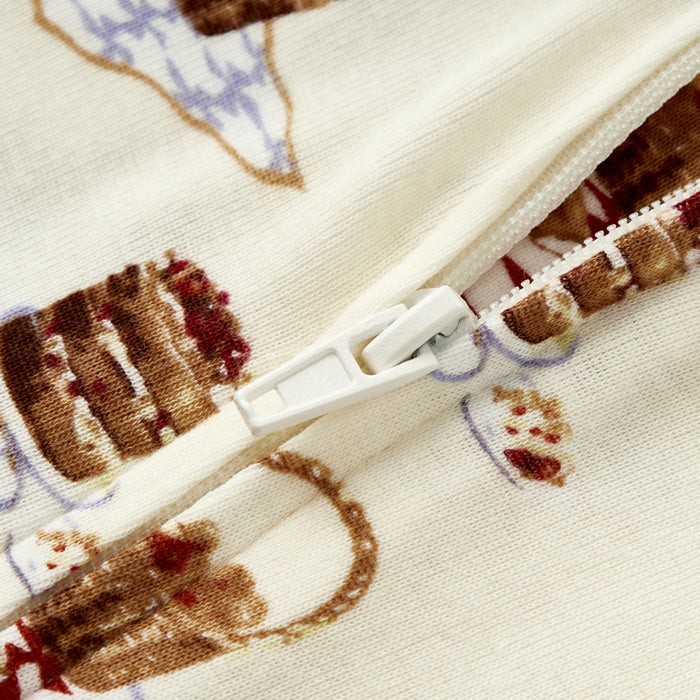Picnic Organic Cotton Zipper Pajama - Babies in Bloom