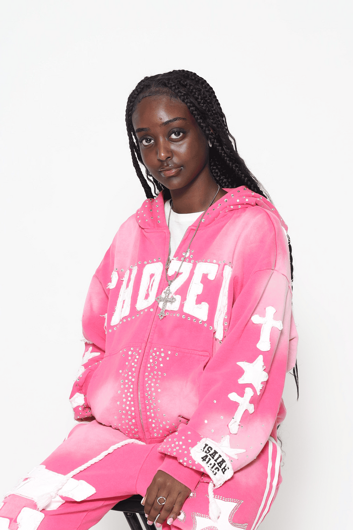PINK CHOŹEN ZIP-UP