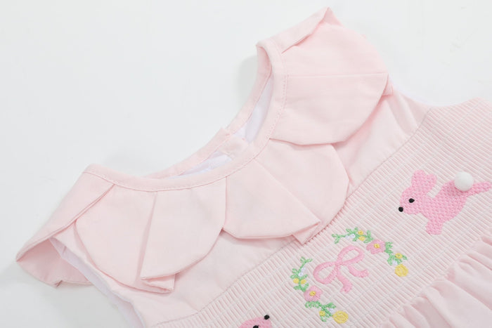 Pink Petal Collared Smocked Dress - Lil Cactus