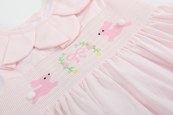 Pink Petal Collared Smocked Dress - Lil Cactus