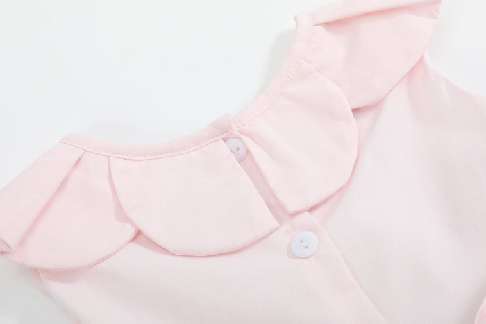 Pink Petal Collared Smocked Dress - Lil Cactus