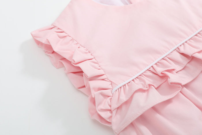 Pink Ruffle Jumper Romper - Lil Cactus
