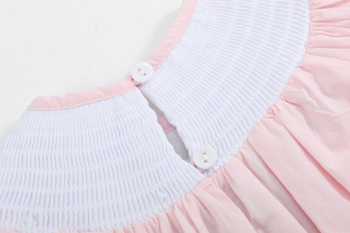 Pink Strawberry Vine Smocked Romper - Lil Cactus