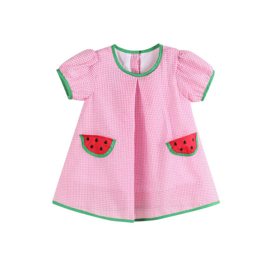 Pink Watermelon Dress and Panty Cover Set - Lil Cactus
