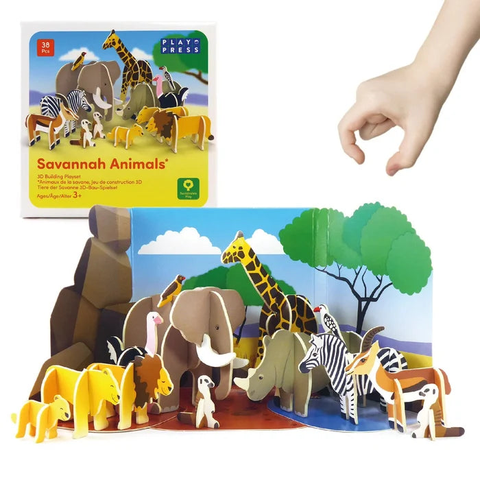 Playpress Toys Savannah Animals Playset - ebebek - Black Friday