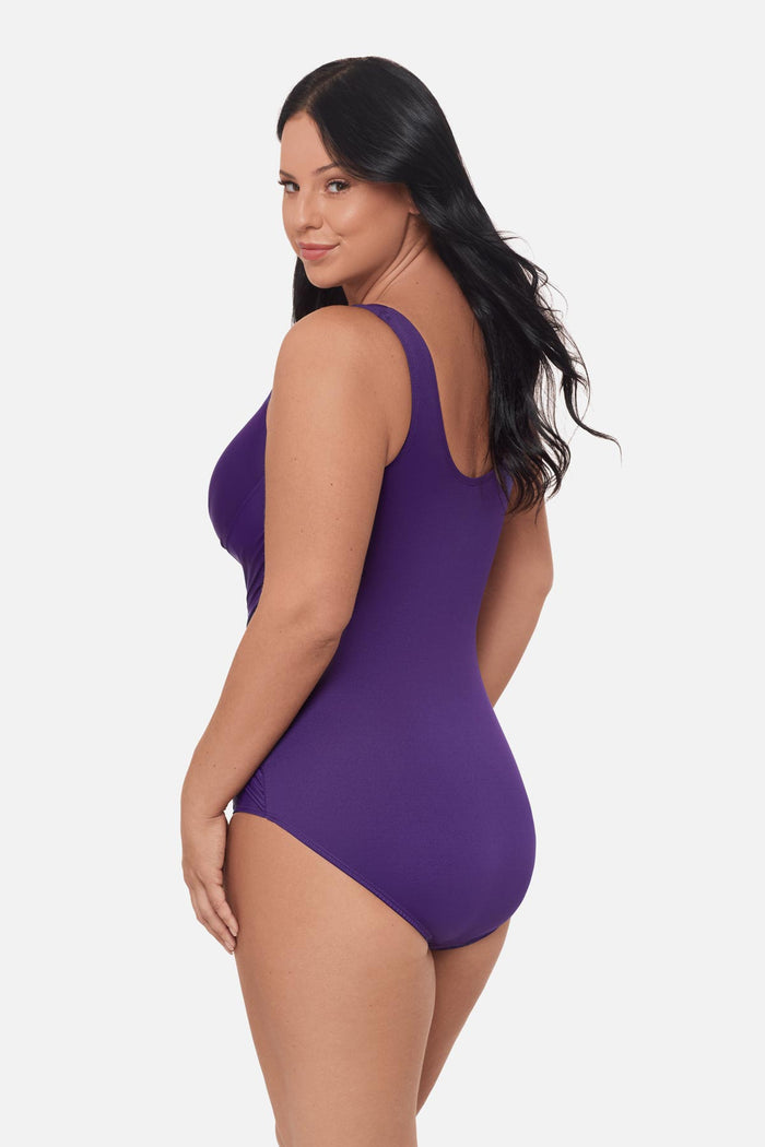 Plus Size Crossover One Piece