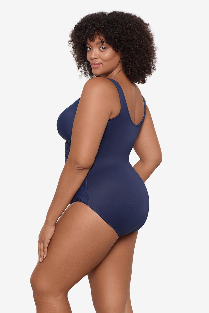 Plus Size Crossover One Piece