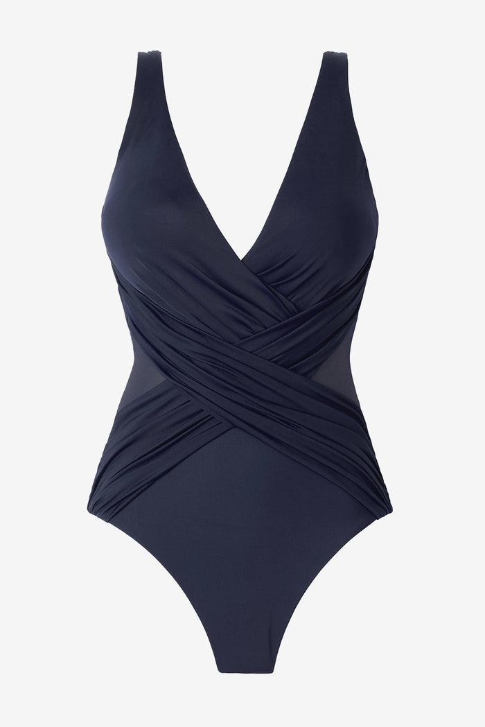 Plus Size Crossover One Piece