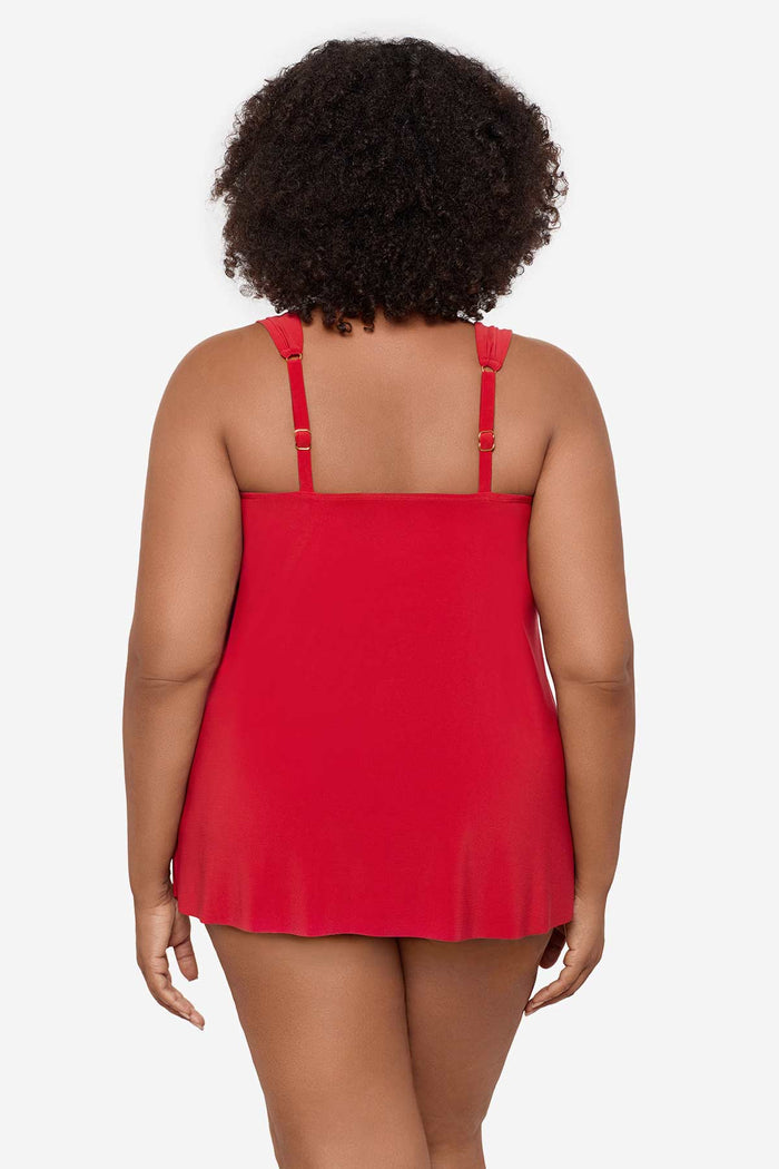 Plus Size Dazzle Tankini Top
