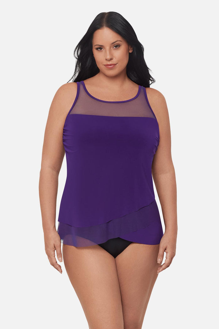 Plus Size Mirage Tankini Top