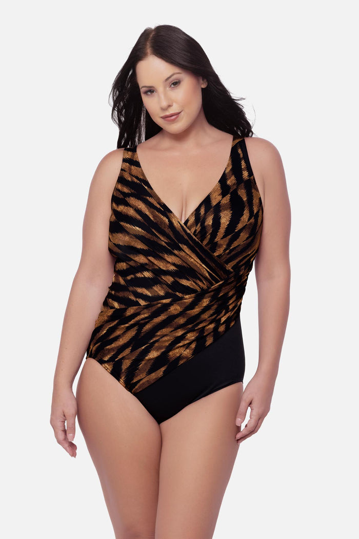 Plus Size Oceanus One Piece in Raya De Safari