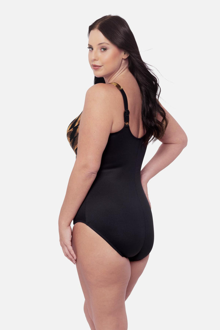 Plus Size Oceanus One Piece in Raya De Safari