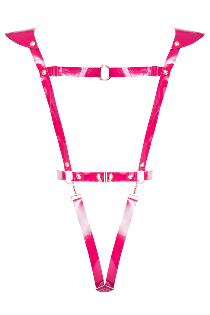 Police Fuchsia bodysuit Transformer by Secret Room