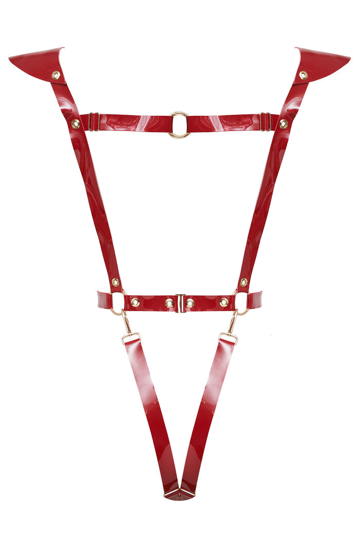 Police Red Transformer bodysuit by Secret Room