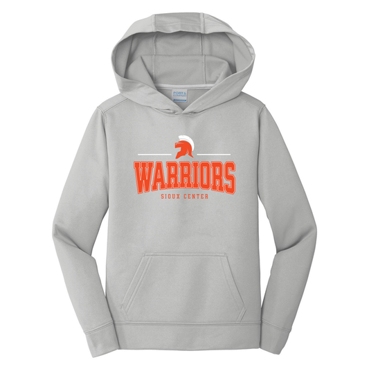Port & Co Adult Silver Gray Performance Hoodie PC590H