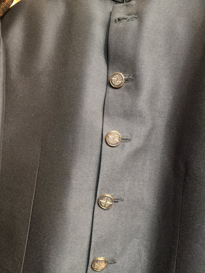 Premium Navy Blue Bandhgala Suit