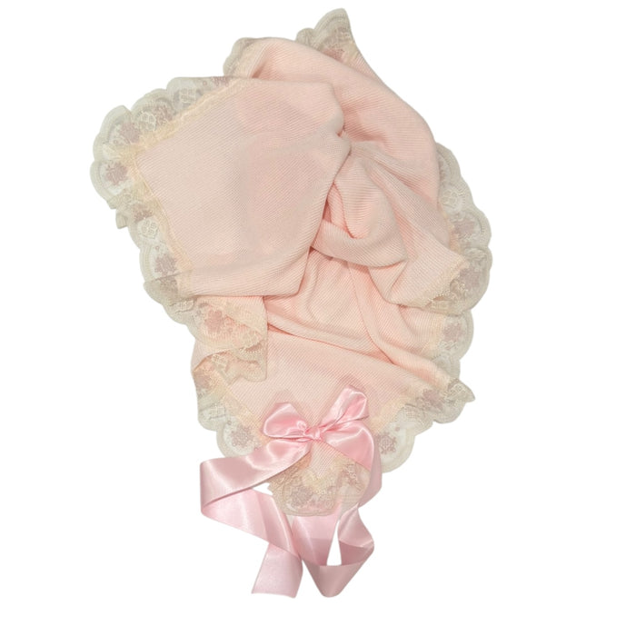 PREORDER Clotilde Baby Pink Knitted Blanket (SHIPS OCTOBER)