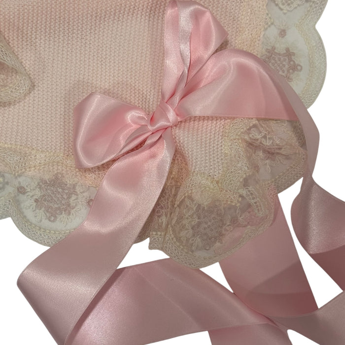 PREORDER Clotilde Baby Pink Knitted Blanket (SHIPS OCTOBER)