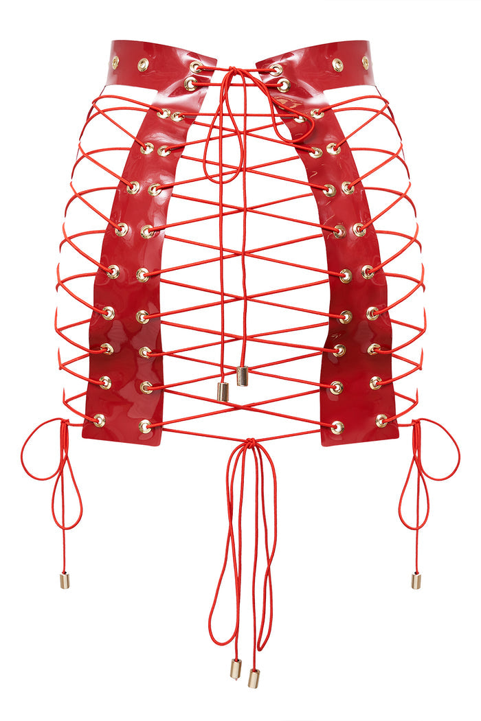 Provocateur Red corset skirt by Secret Room