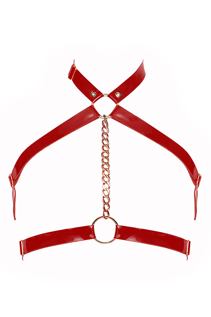 Punk Red halter bra by Secret Room