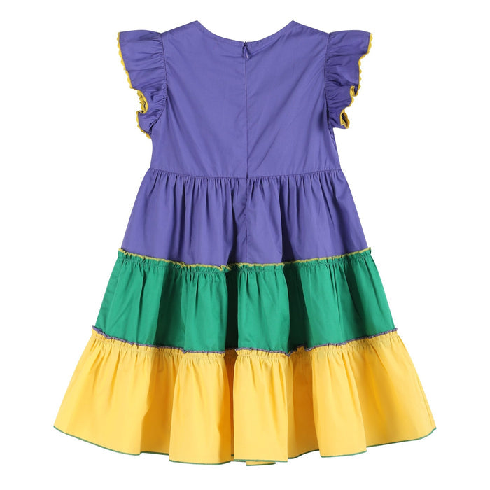 Purple, Green and Gold Mardi Gras Dress - Lil Cactus