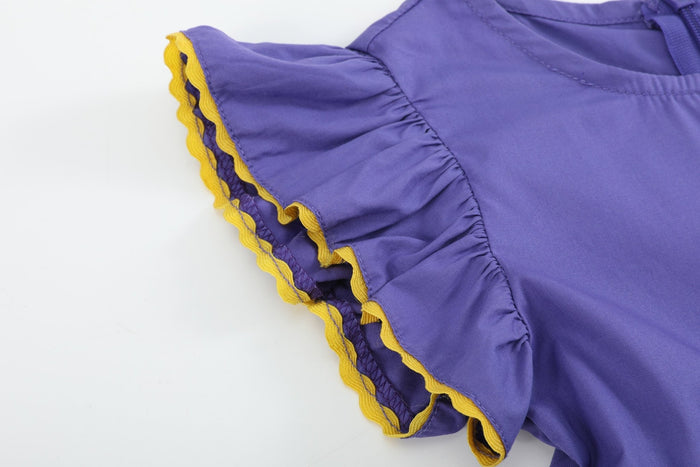 Purple, Green and Gold Mardi Gras Dress - Lil Cactus