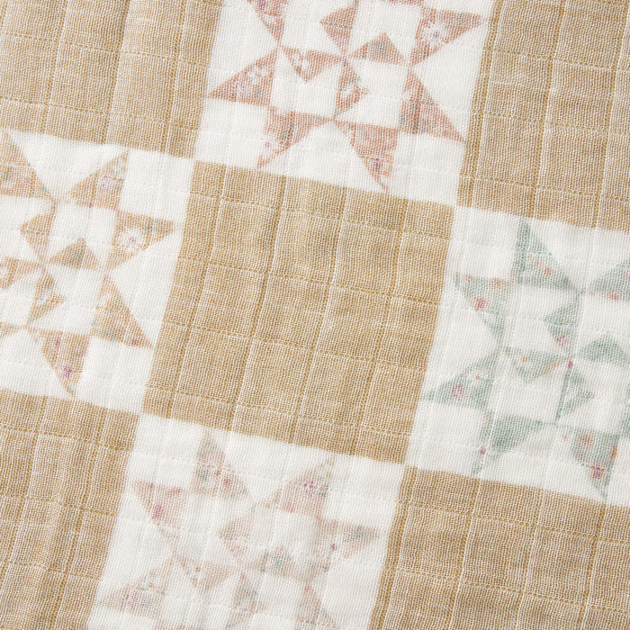 Quilt Organic Cotton Two-Piece Burp Cloth Set - Babies in Bloom