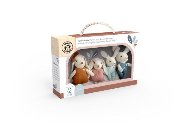 Rabbit Family - Babies in Bloom