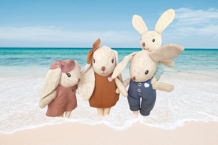 Rabbit Family - Babies in Bloom