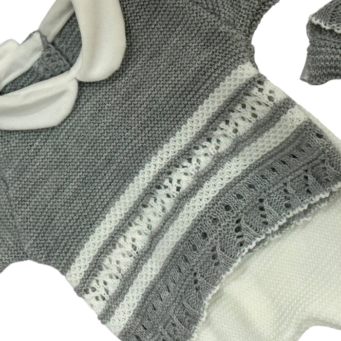 Rafael Grey 3-piece Knitted Set