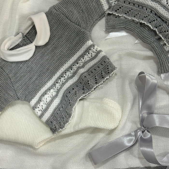 Rafael Grey 3-piece Knitted Set