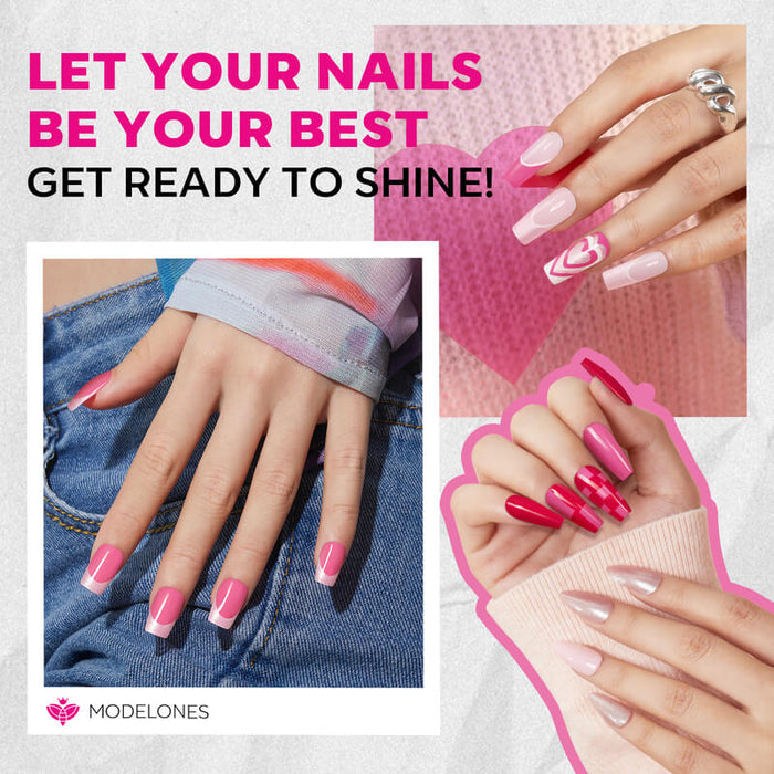 Raspberry Nail Polish Kit MODELONES #