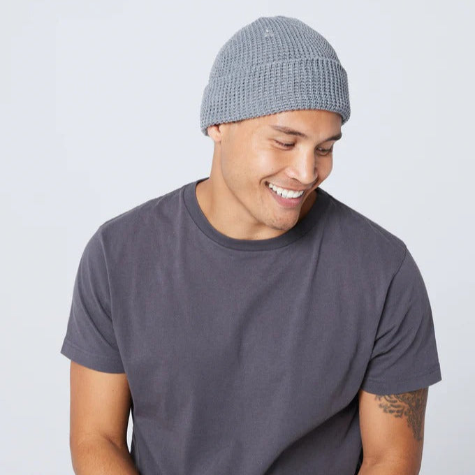 Recycled Waffle-Knit Beanie