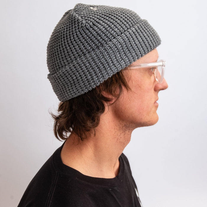 Recycled Waffle-Knit Beanie