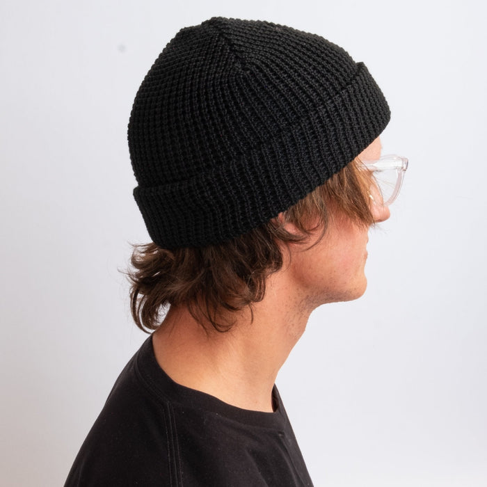 Recycled Waffle-Knit Beanie