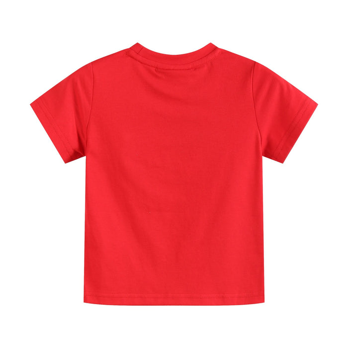 Red and Blue Baseball Smocked Shirt and Shorts Set - Lil Cactus