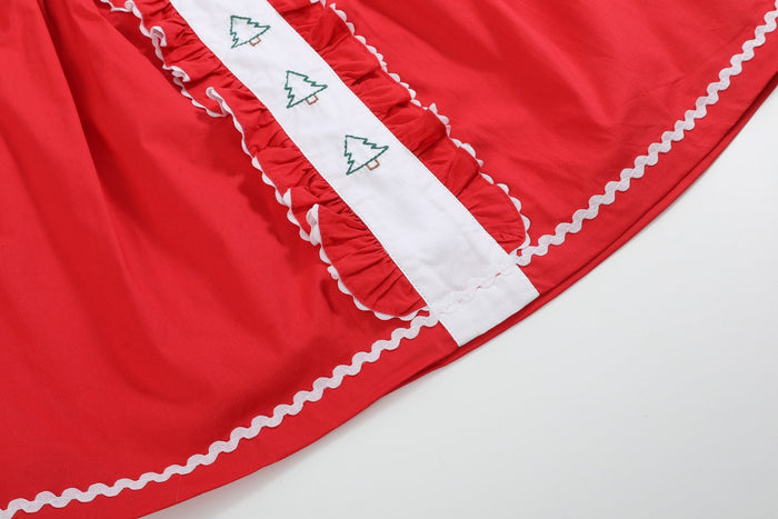 Red Ruffle Christmas Tree Dress - Lil Cactus