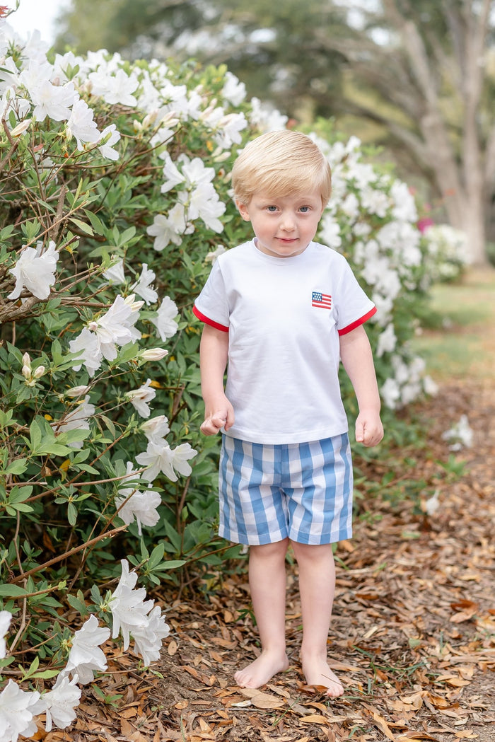 Red, White and Blue Shirt and Shorts Set - Lil Cactus