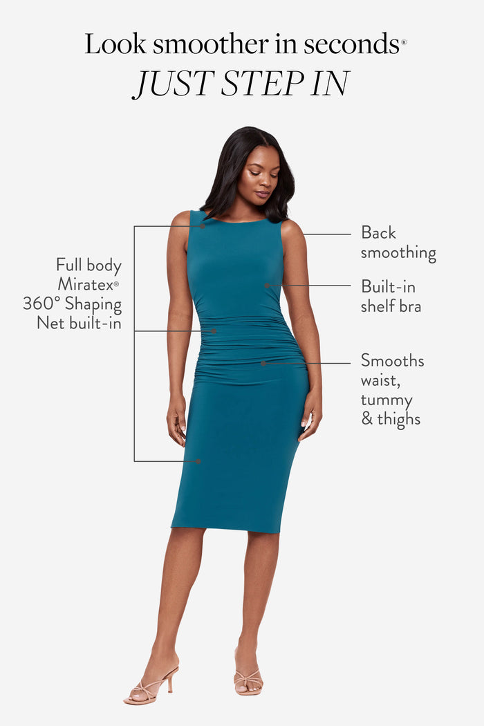 Regi Shaping Dress in Aegean