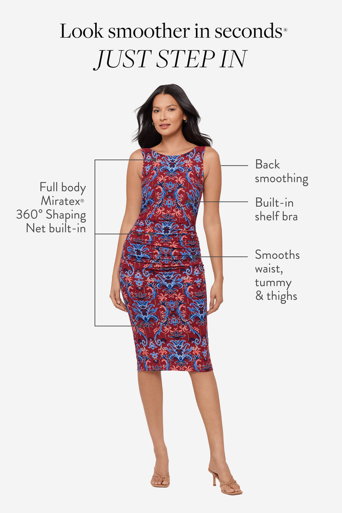 Regi Shaping Dress in Rouge Eclat