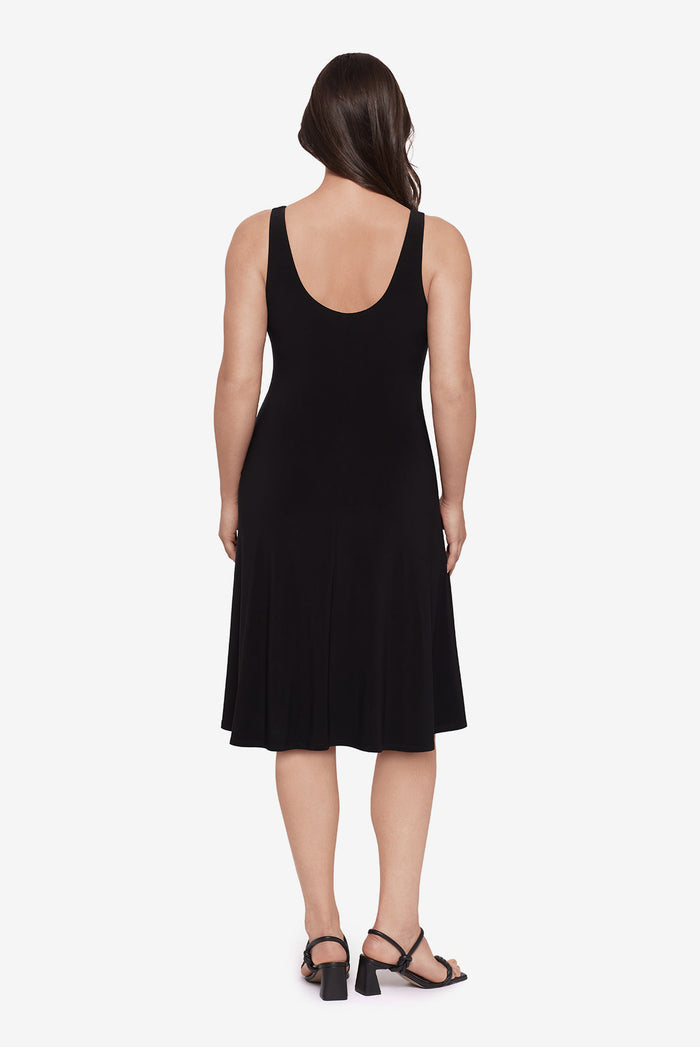 Remi Fit & Flair Shaping Dress in Black