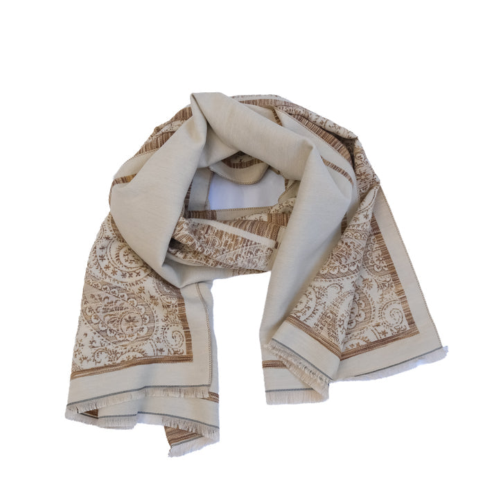 Reversible Paisley Wrap Scarf