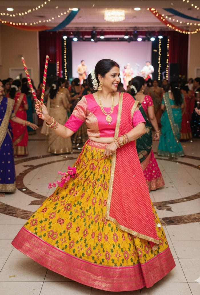 Rose Pink Lehenga Choli Set