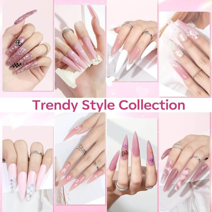 Rosy Pink Poly Nail Gel Kit MODELONES #
