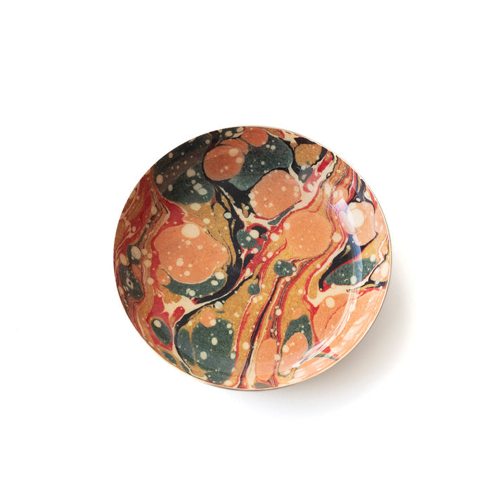 Round Enamel Tray | Marbled