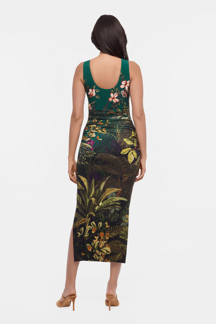 Back view of Roxi shaping dress in Lunavera