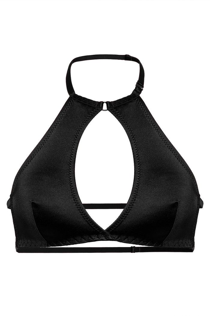 Rozie Black halter bra by Secret Room